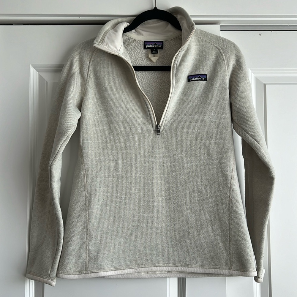 Women’s S 1/4 Zip Patagonia Better Sweater in Cream